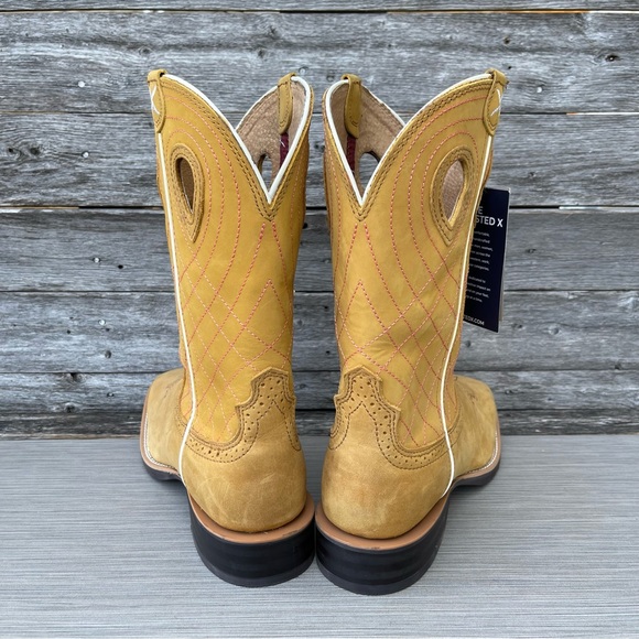 NWT TWISTED X Ruff Stock Leather Cowgirl Boots / Ws-Sz 8.5 - Picture 3 of 9